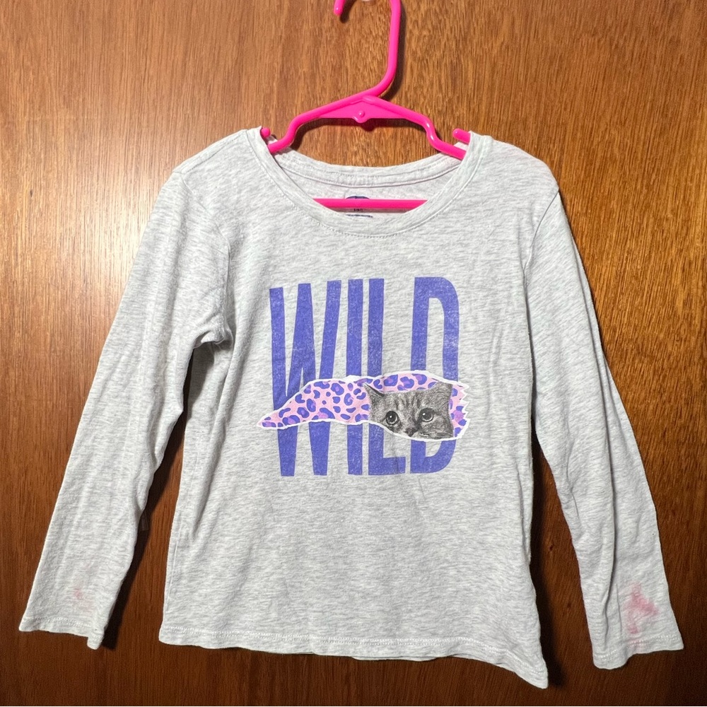 Old Navy size 6-7 “wild cat” long sleeved shirt
